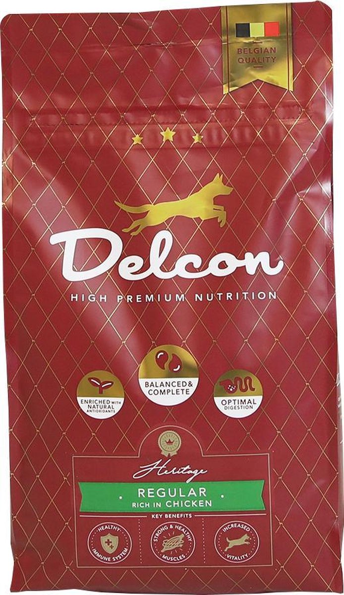 Delcon Hondenvoer Regular rijk aan Kip 3kg