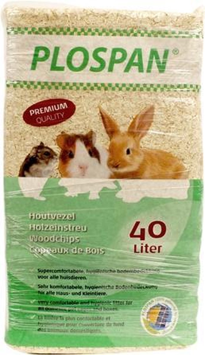 Plospan houtvezel - 40 ltr - 4 stuks