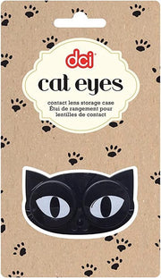 DCI Cat Eyes Contact Lens Case - Travel Mini Contact Lens Case Holder - Eye Care You Will Love (color may vary)