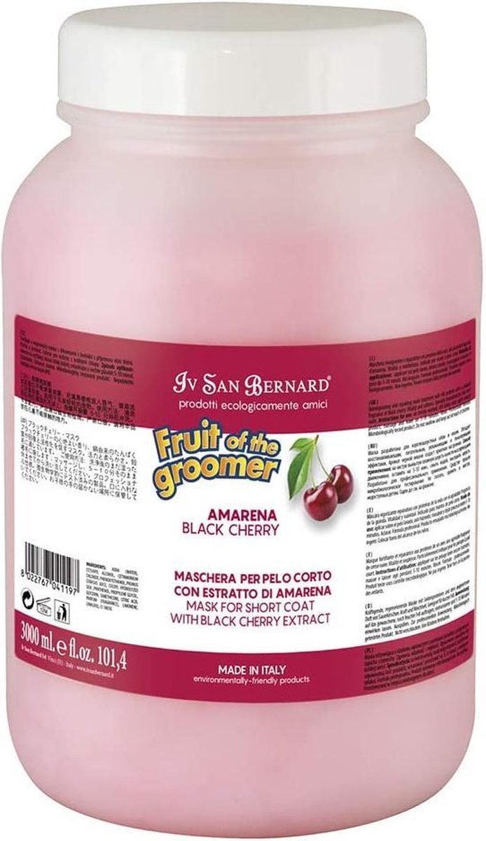 I.s.b. Vachtmasker Black Cherry Fruit O/t Groomer 3000 Ml Roze