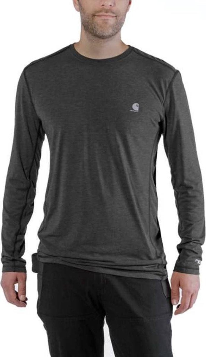 Carhartt Force Extremes Long Sleeve Black Heather Shirt Heren