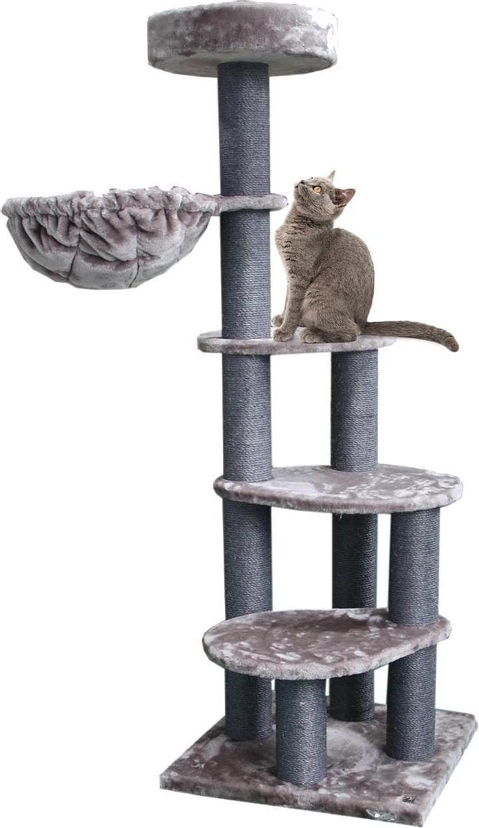 Petrebels Cottage 169 krabpaal  - Cappuccino - 169 cm - ook voor oude katten