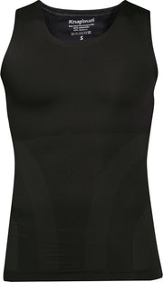 Knapman Zoned Compression Tanktop 2.0 Zwart | Figuur- en Houding Corrigerend Hemd voor Mannen | Maat S