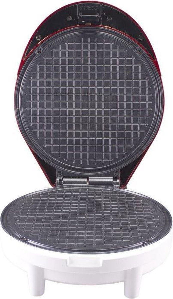 Beper P101CUD001 - wafelmaker - aluminium plaat - antiaanbaklaag - rood