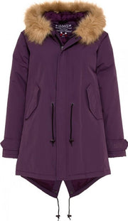 Paarse winterjas / parka HafenCity® - SoftLan® + Sorona®  S