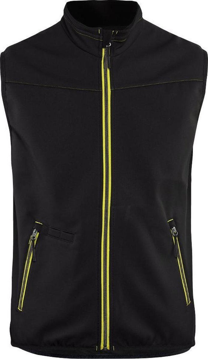 Blaklader 3850 Softshell Bodywarmer Zwart/Geel