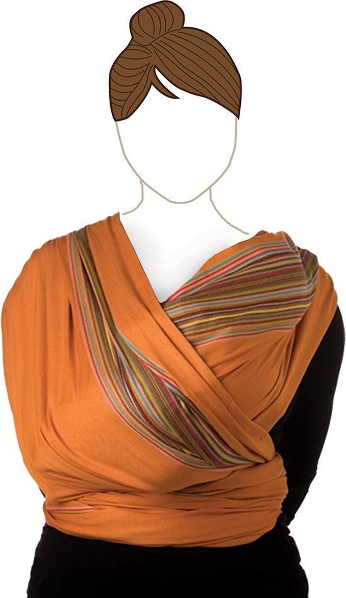 Babylonia BB SLEN Draagdoek Baby - 460 cm - Pumpkin