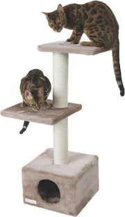 Krabpaal Venus "Beige" (85*30*30cm) - Krabpaal - krabton voor katten - krabton voor volwassen katten - krabtonnen voor katten - krabtonnen