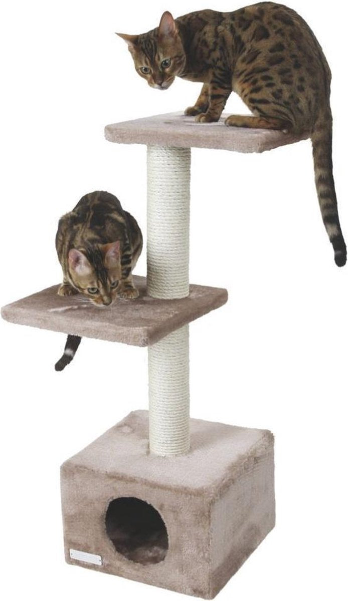 Krabpaal Venus "Beige" (85*30*30cm) - Krabpaal - krabton voor katten - krabton voor volwassen katten - krabtonnen voor katten - krabtonnen