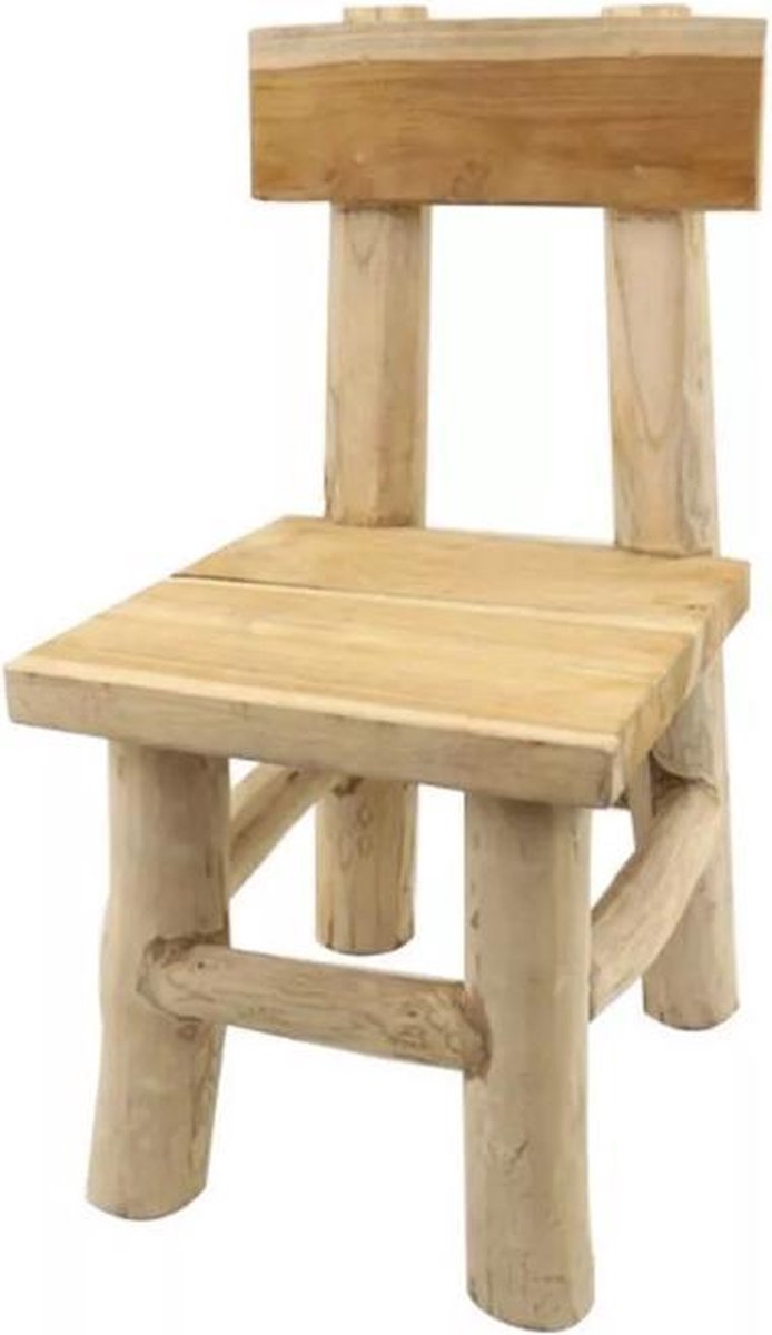 Teakhouten stoel voor kinderen - kinderfauteuil - kinderstoel