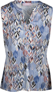 Cassis - Top met grafische print -