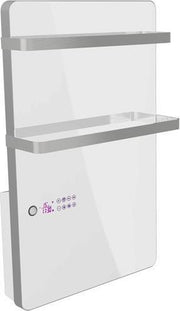 Badkamer paneel convector gehard glas met Twee handdoekhouders