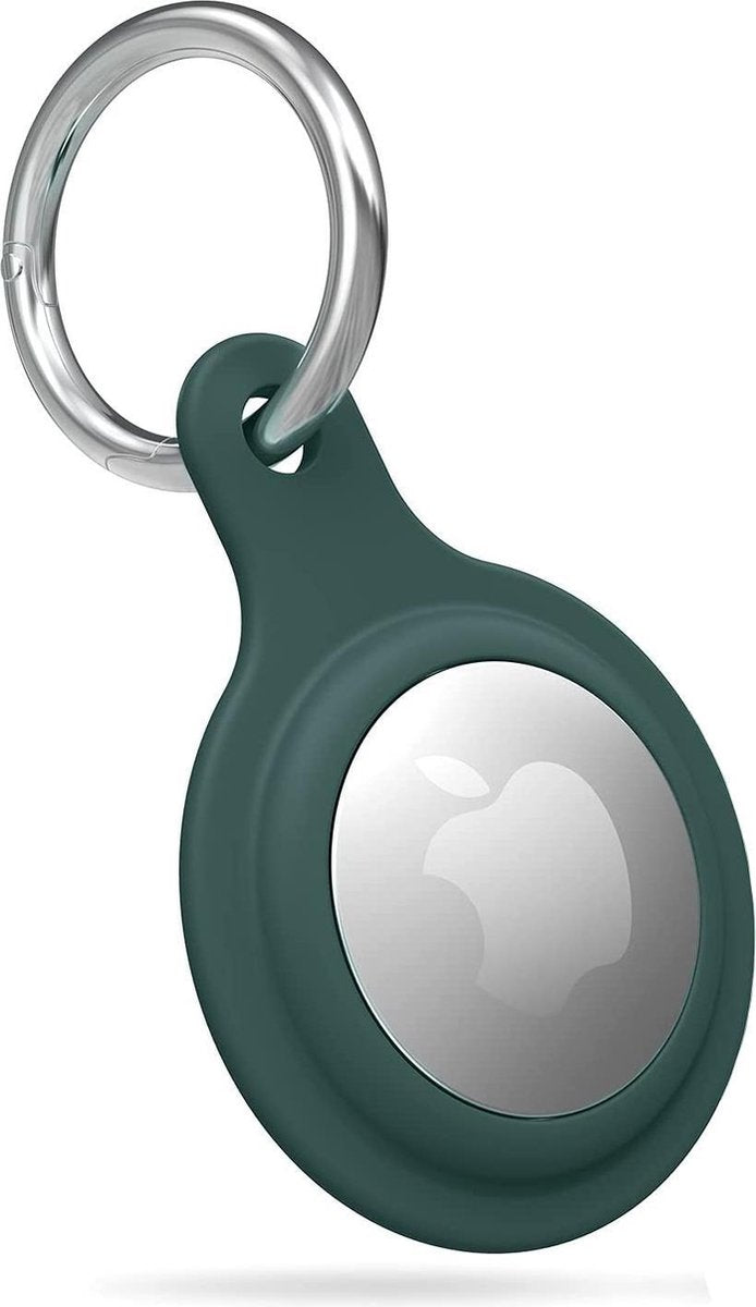 YPCd® Apple Airtag Siliconen Sleutelhanger - Groen