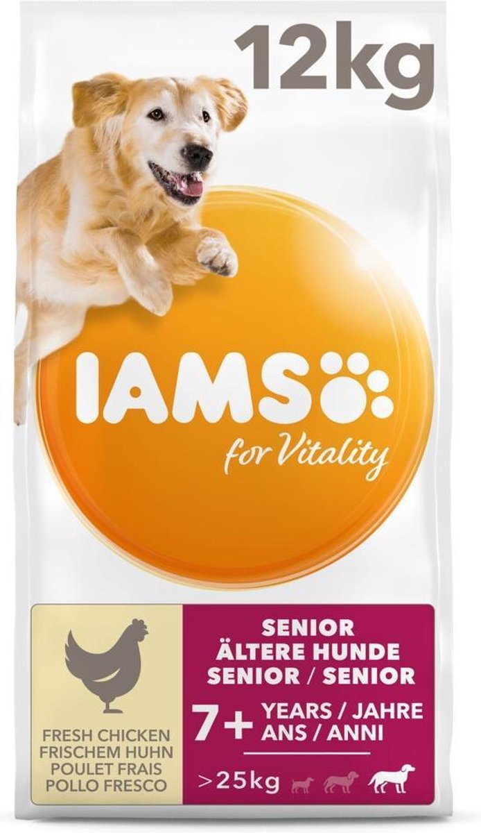 Iams Dog Senior Large Kip 12 kg