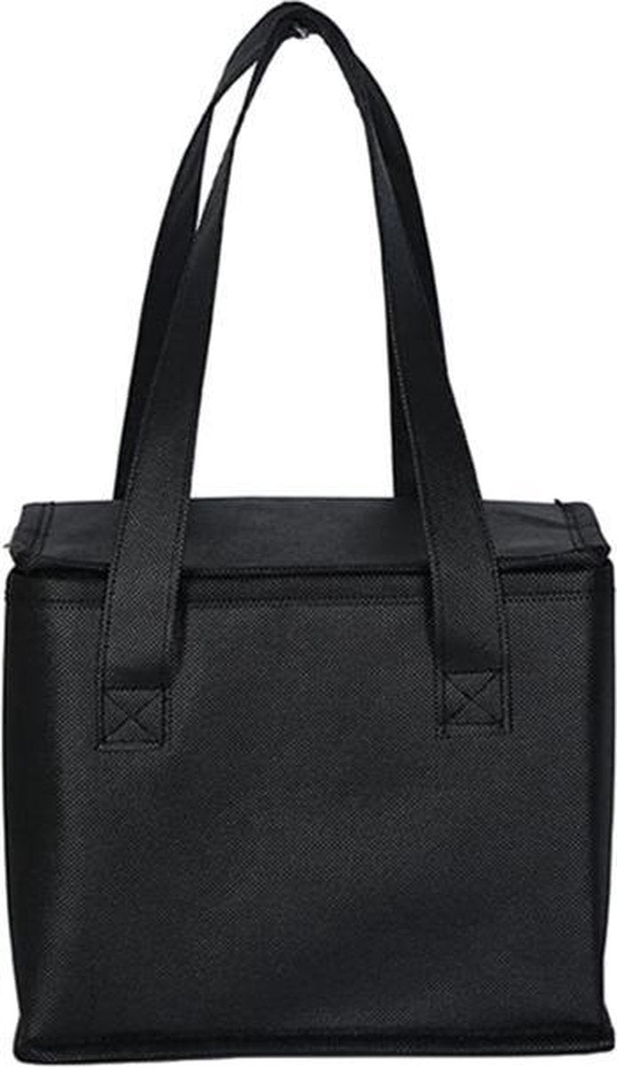 Koeltas lunch - lunchtas volwassenen - kinderen - picknicktas - lunchtrommel - waterdicht - Zwart - medium