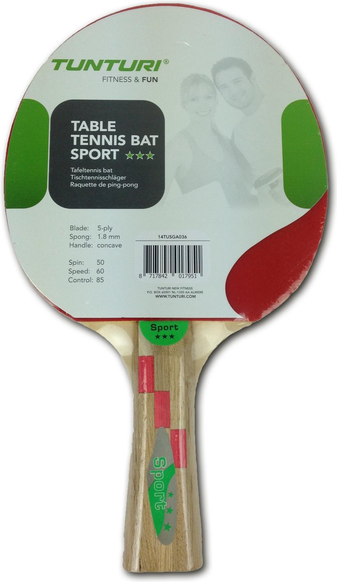 Tunturi Tafeltennis Bat - Tafeltennisbatje -Sport