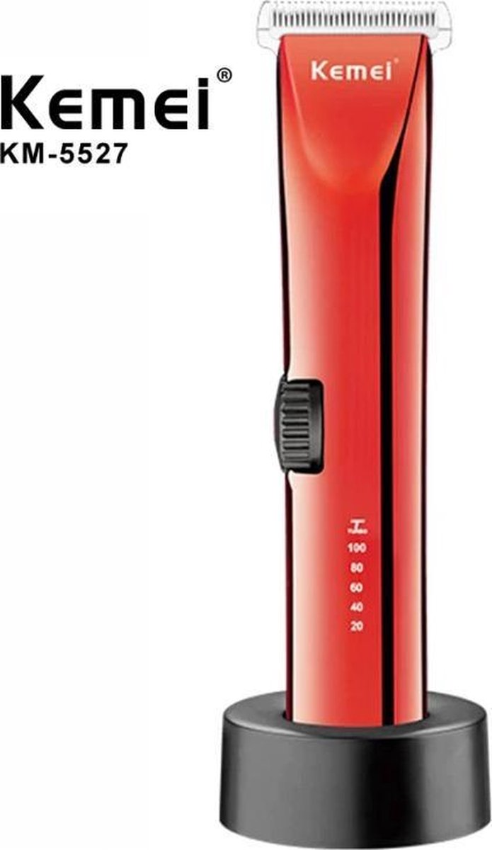 Kemei Pro-Liner KM-5527 - Tondeuse - Trimmer - Carbon Staal - One-Handed Operation Systeem