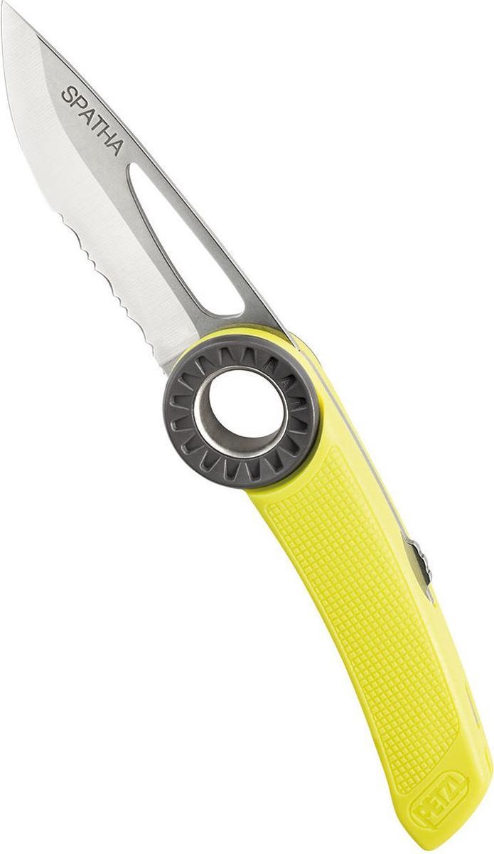 Petzl RVS Spatha Mes Geel
