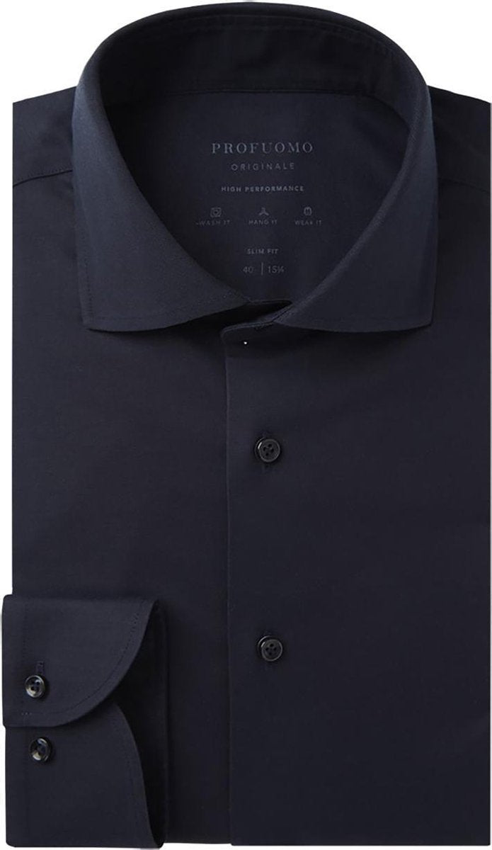 Overhemd Profuomo donkerblauw Originale stretch