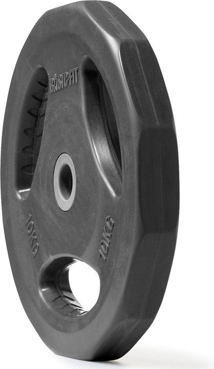Basic-Fit Aerobic Schijf - 10kg - Halterschijf - Haltergewicht - Gewichtsschijf - Boring Ø 30 mm
