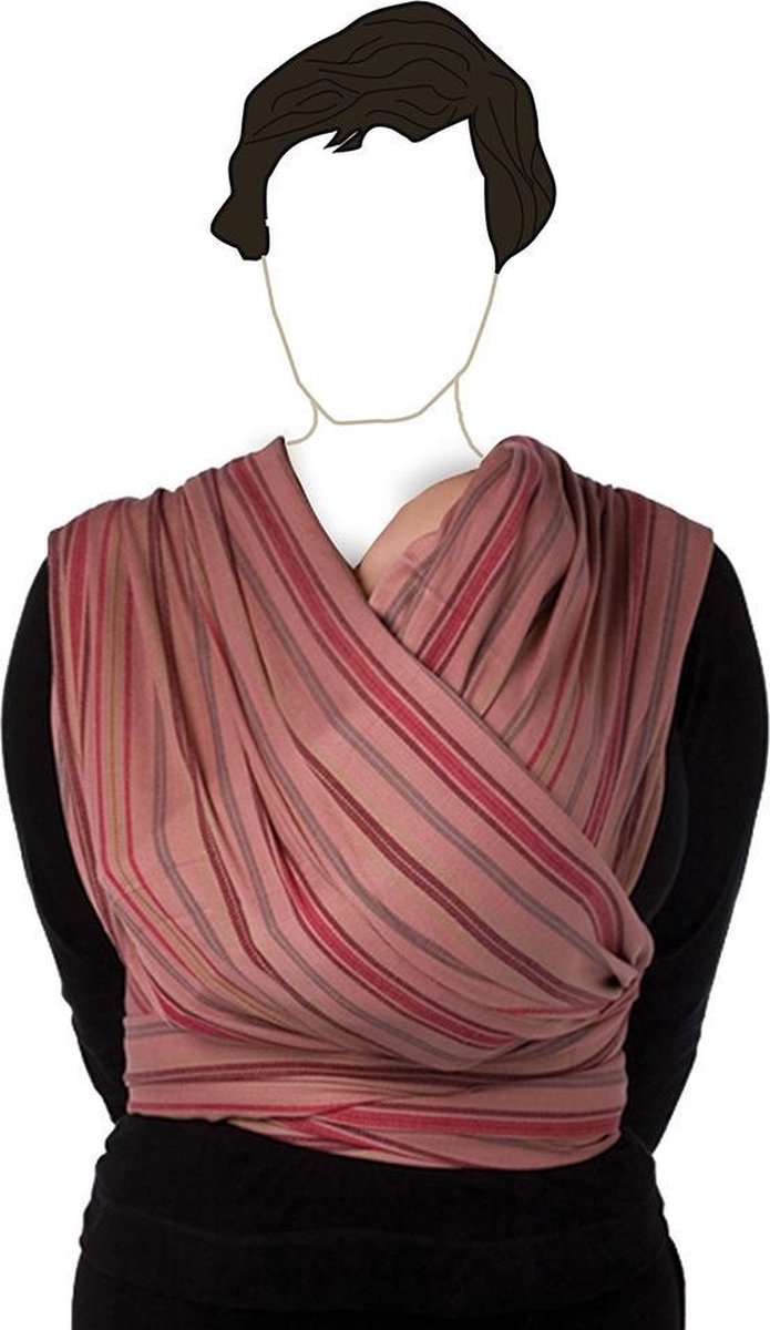 Babylonia BB SLEN Draagdoek Baby - 560 cm - Strawberry Stripe
