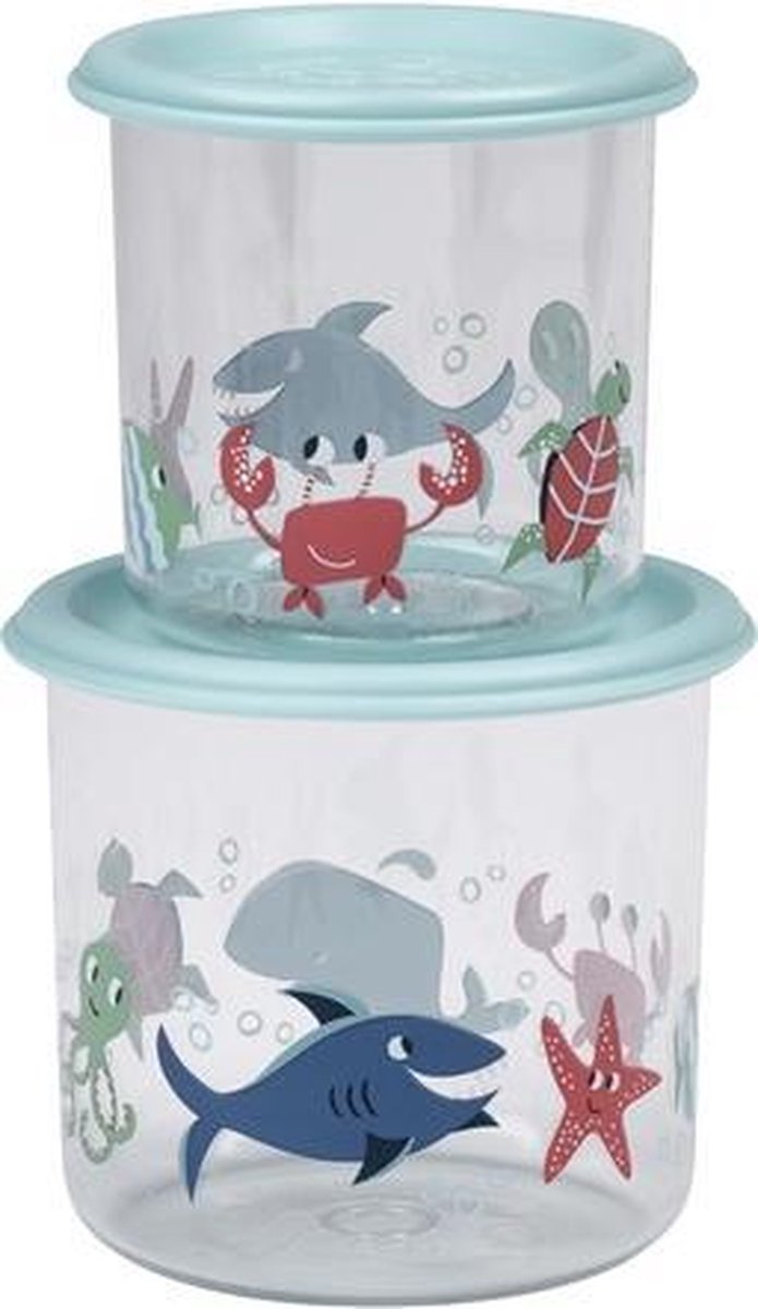 Snackdoosjes Large (set van 2) Ocean