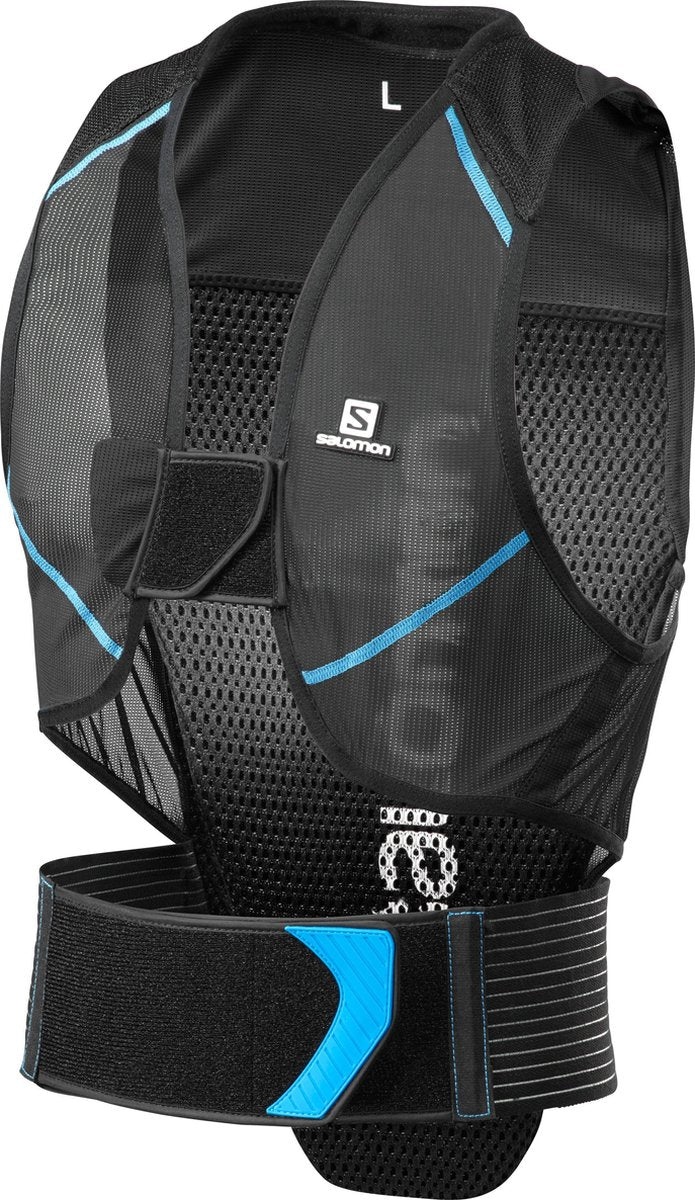 Salomon Flexcell Men Rugbeschermer - Schok absorptie - Ademend - Black/Blue - Small