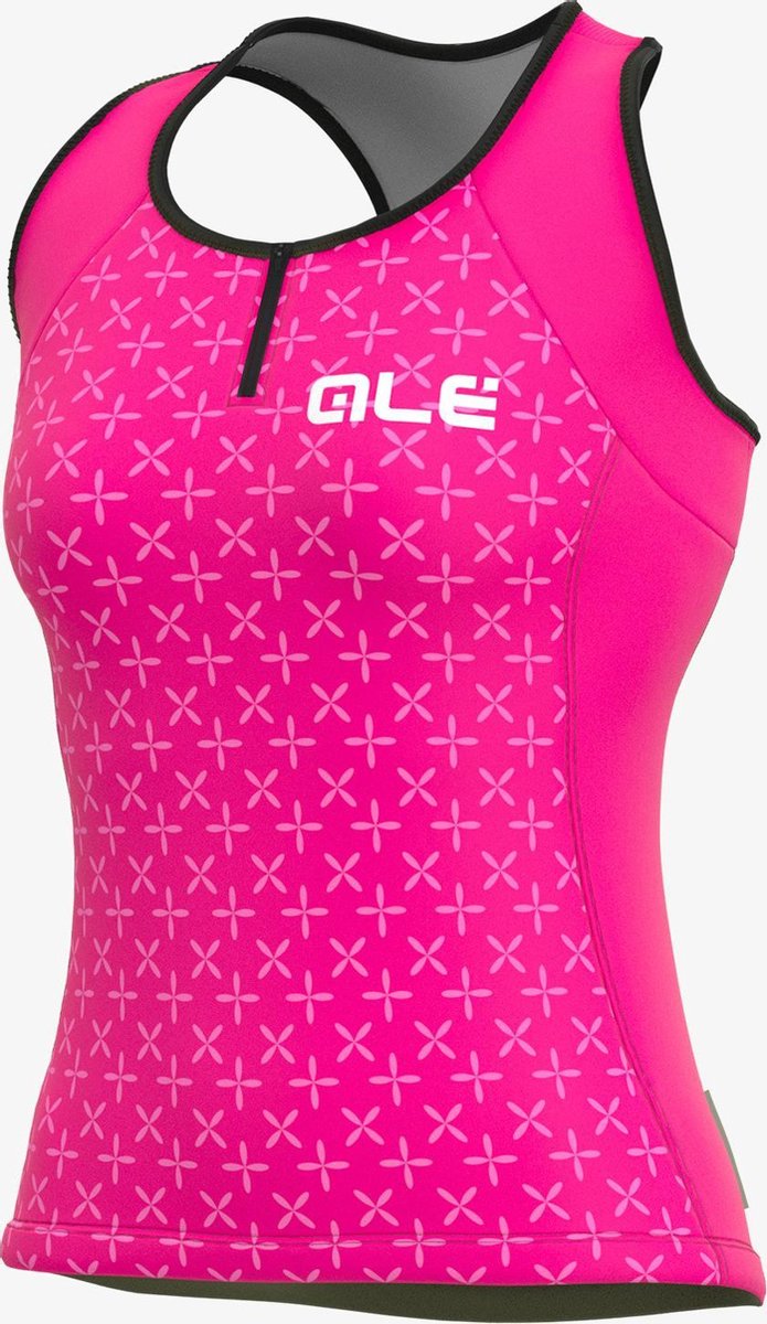 Ale Dames Fietsshirt Zonder Mouwen Solid Helios - Roos - XXL - Valt klein