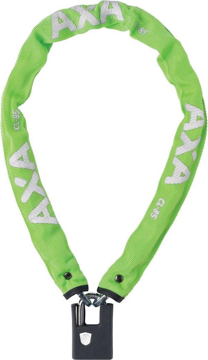 AXA Clinch+ - Kettingslot - 85 cm Lang - 6 mm Schakels - Polyester Hoes - Groen