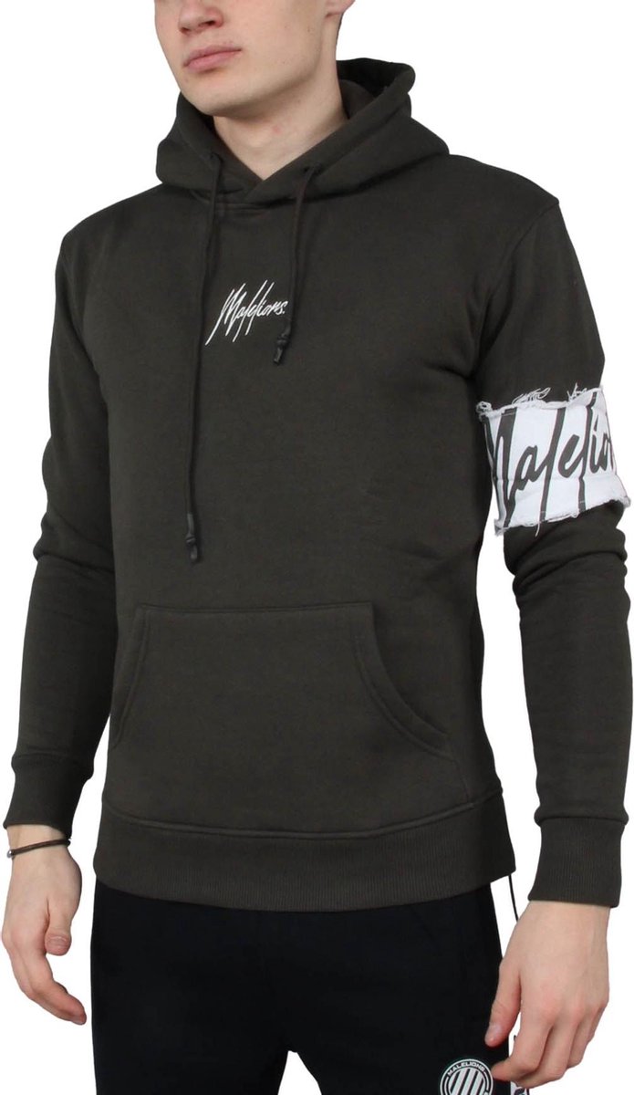 Malelions Captain Hoodie - Army/Off-White - M