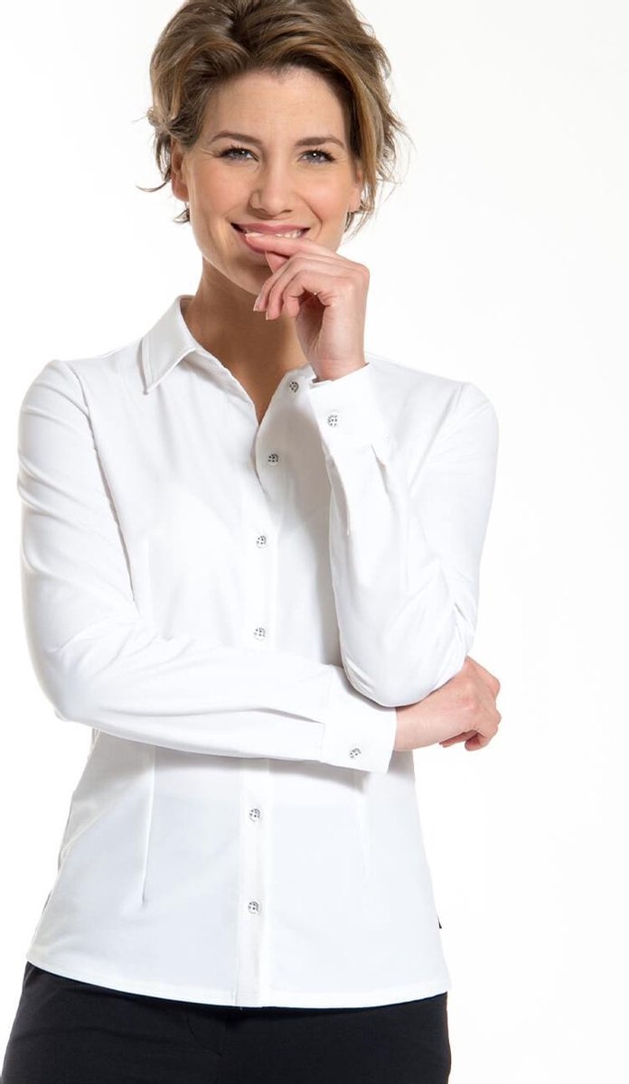 La Blouse Coco Travel - Blouse van Je m'appelle - Travel Quality materiaal: Stretch