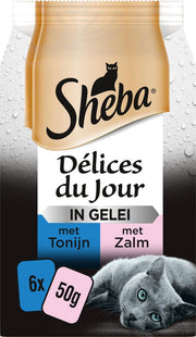 Sheba Délices du Jour - Vis in Gelei - zakjes kattenvoer - 36x50g