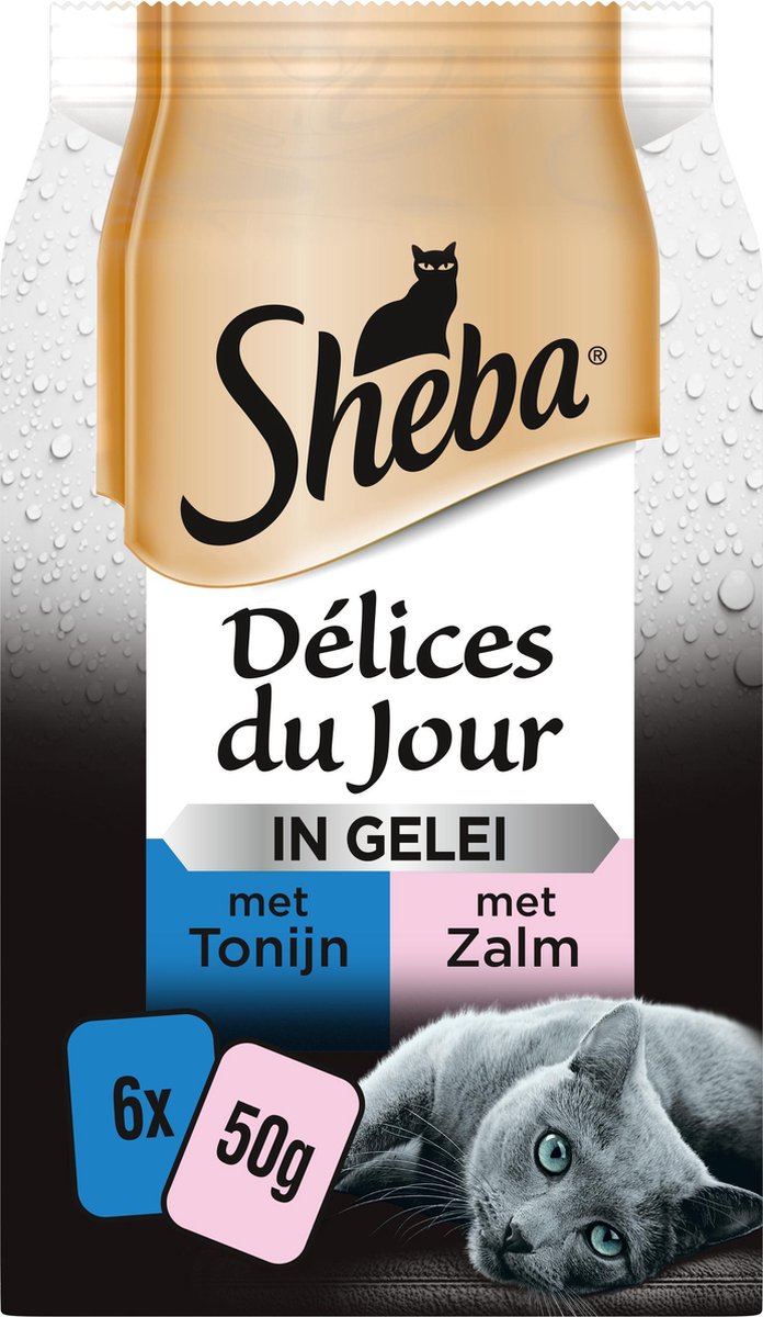 Sheba Délices du Jour - Vis in Gelei - zakjes kattenvoer - 36x50g