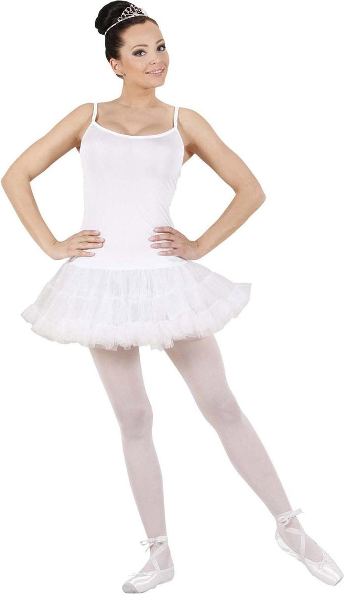 Wit balletdanseres kostuum voor dames - Verkleedkleding - Medium