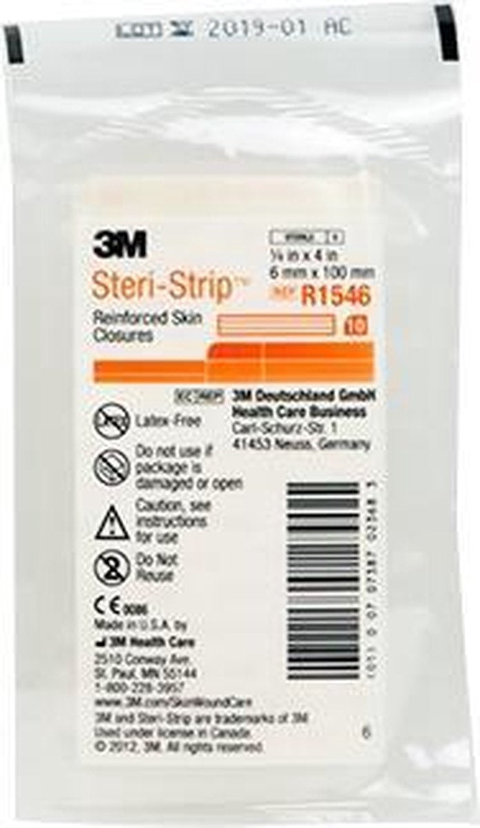 3M Steristrip R1546 -  6x100mm Wondpleister
