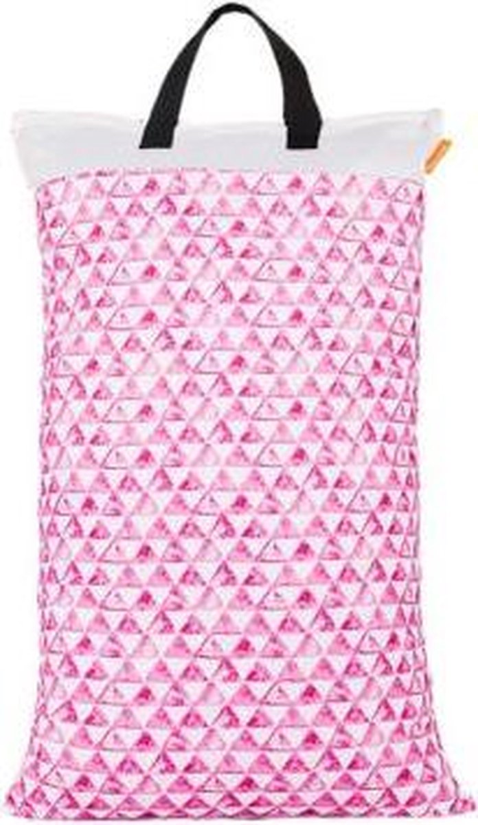 Wetbag XL – driehoeken | 70cm x 40cm | 2 vakken voor droge en natte spullen