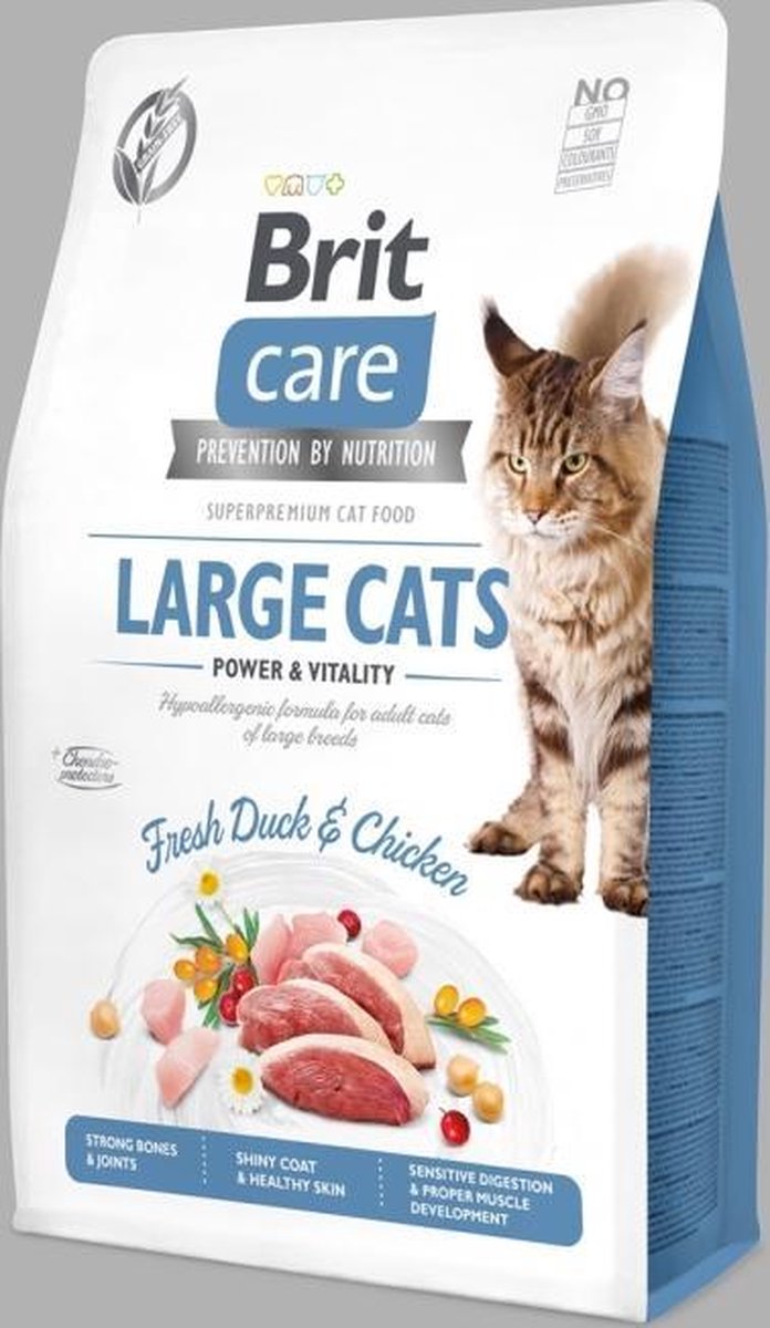 Brit Care Cat Grainfree Adult Large Cats Fresh Duck & Chicken 7 kg -  - 80009424