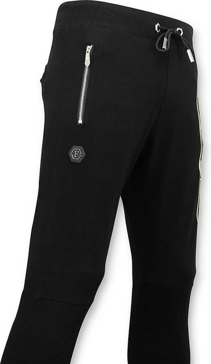 ENOS Joggingbroek Heren met Print - Sweatpants Dootskop - Zwart - Maten: XXL