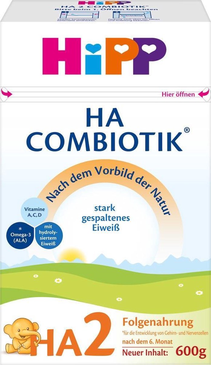 Hipp Combiotik hypoallergene opvolgmelk HA 2 melkpoeder (vanaf 6 maanden)