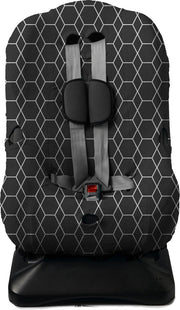 AUTOSTOELHOES 1+ GRID INTERLOCK | ZWART | BRILJANT
