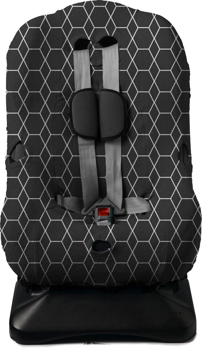 AUTOSTOELHOES 1+ GRID INTERLOCK | ZWART | BRILJANT