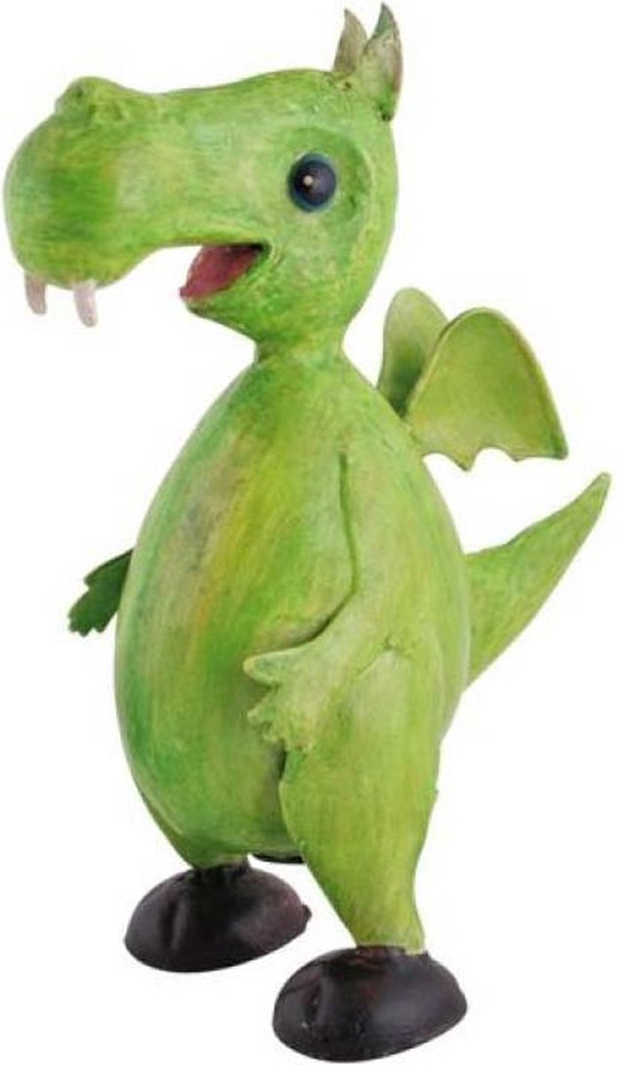 Metalen spaarpot Groene Dinosaurus