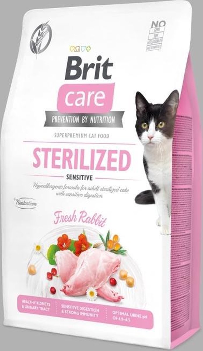 Brit Care Cat Grainfree Adult Sterilized Sensitive Fresh Rabbit 7 kg -  - 80009424