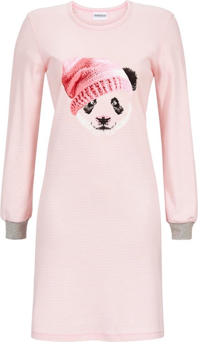 Ringella women nachthemd - 9511029 - roze streep - katoen interlock