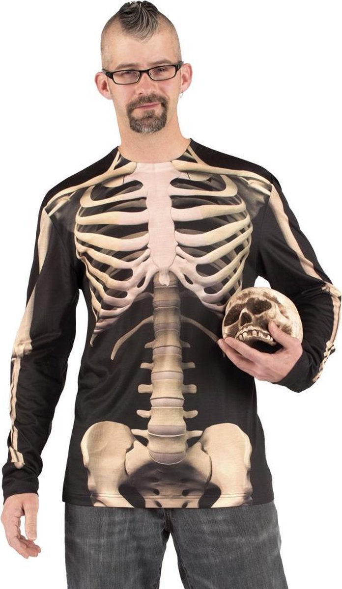 Fotorealistisch shirt Skeleton (L)