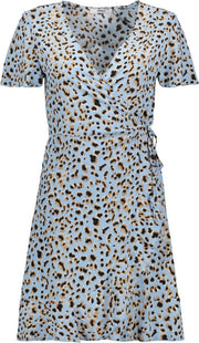 Korte Jurk Only Blauw dessin - maat M