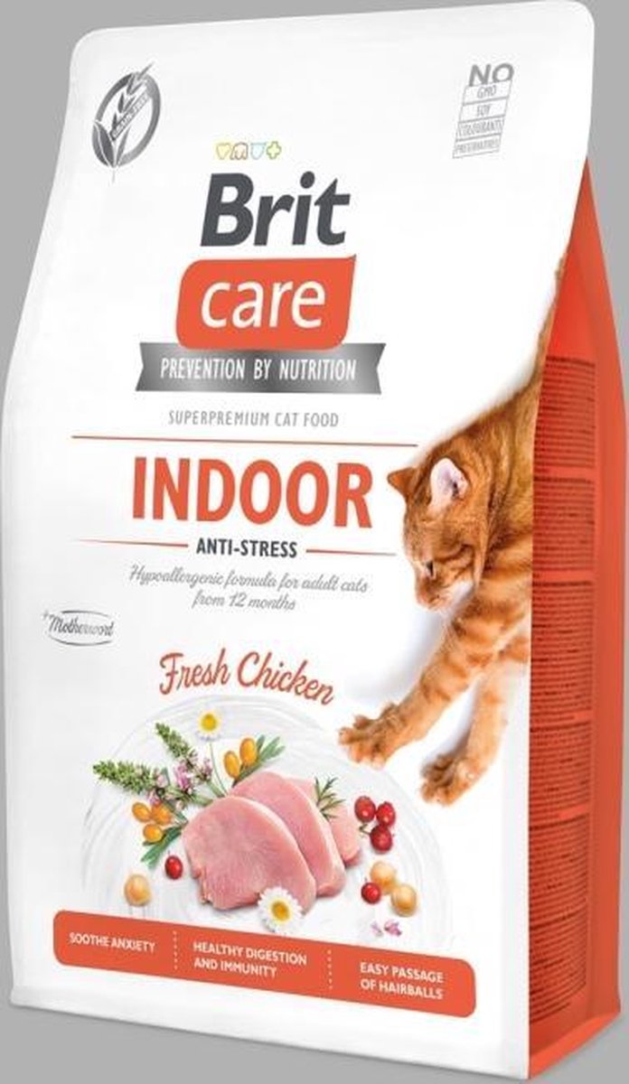 Brit Care Cat Grainfree Adult Indoor Anti-Stress Fresh Chicken 7 kg -  - 80009424