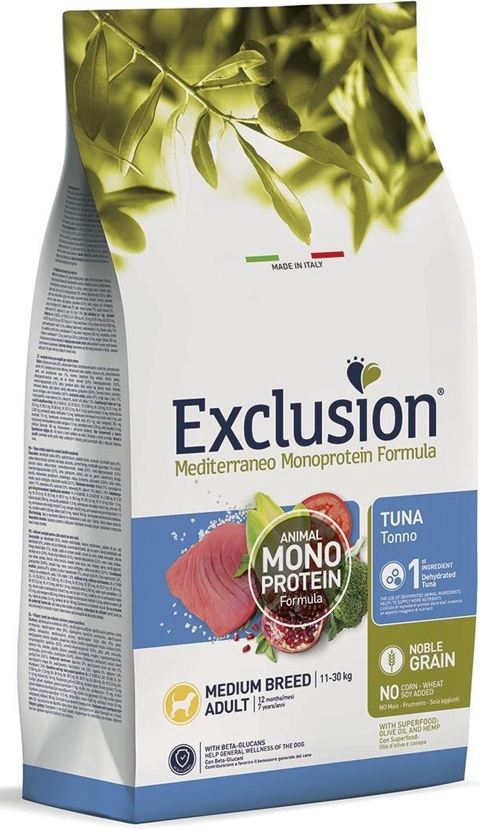 Exclusion Mediterraneo medium Tuna 3 kilo