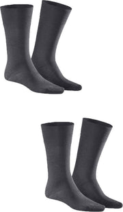 Kunert Comfort Cotton Heren Sokken 2-pack - Anthrazit Melee - Maat 39-42