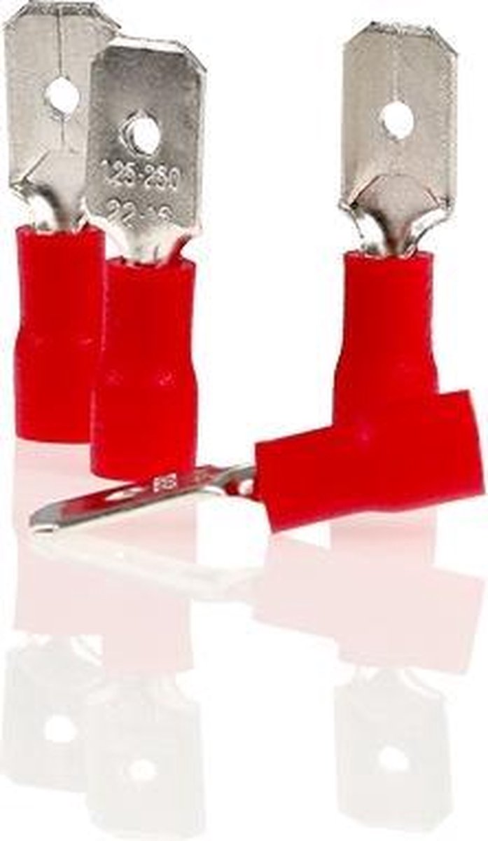 Alca Kabelschoentjes - Rood - Vlaksteker 6